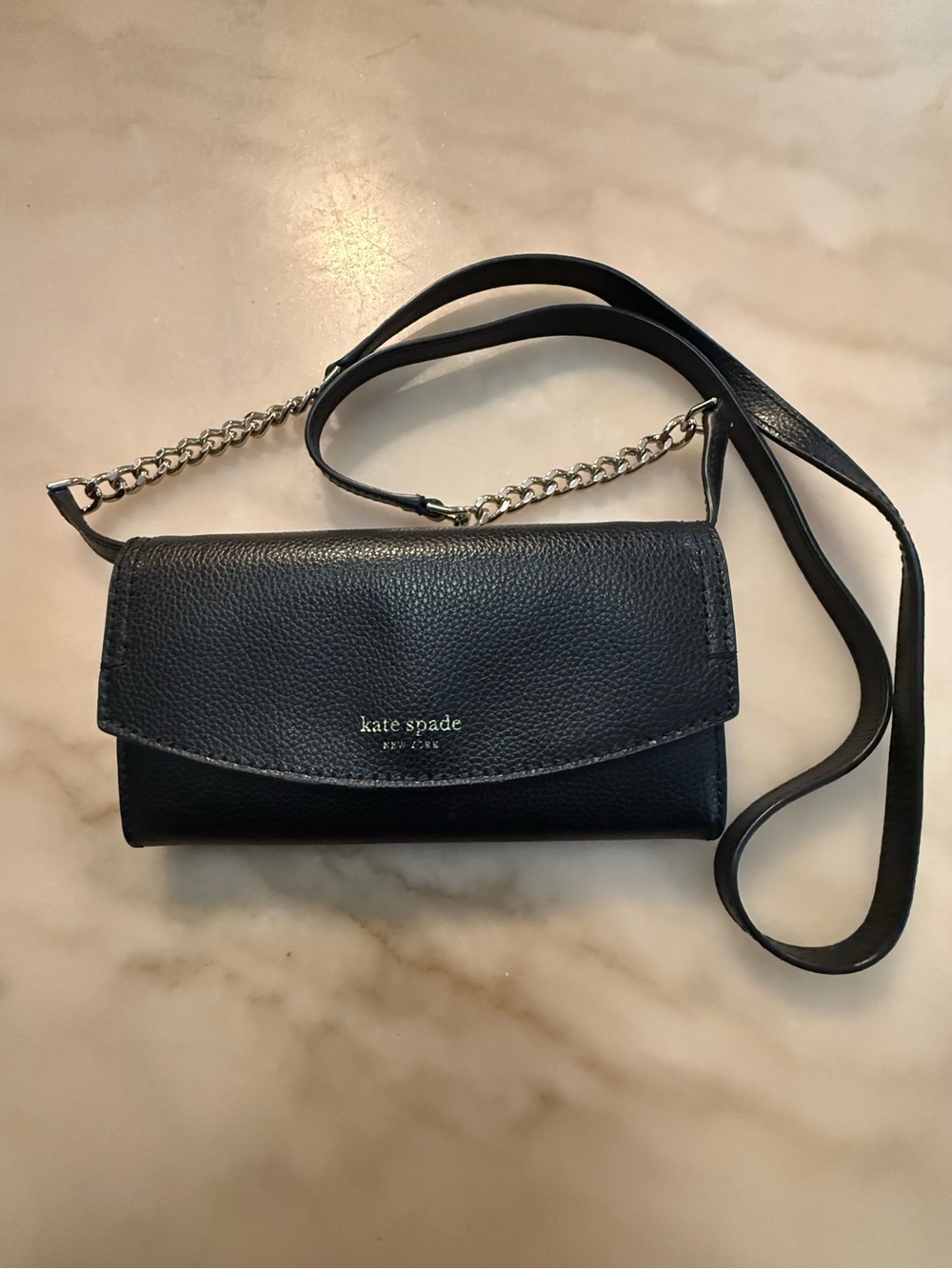 Kate Spade Eva Wallet on Chain Convertible Cross-body Clutch Bag